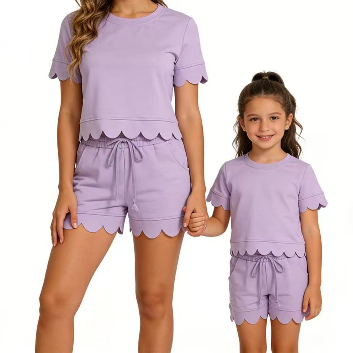 Summer Clothing Toddler - Ensemble de vêtements tendance lavande à