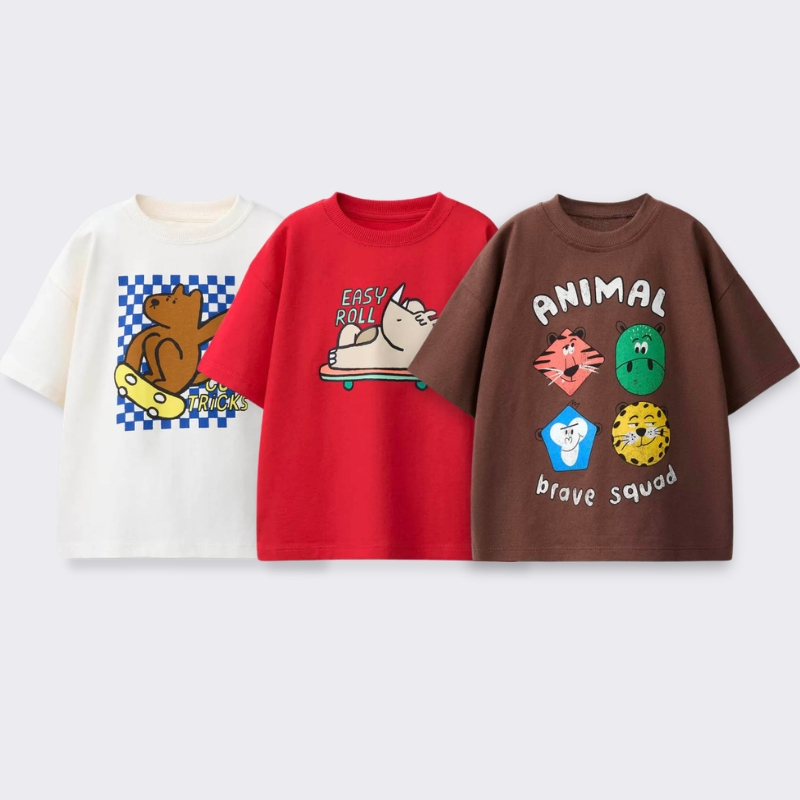 Summer Clothing For Baby Boy - T-shirt imprimé de dessins animés pour