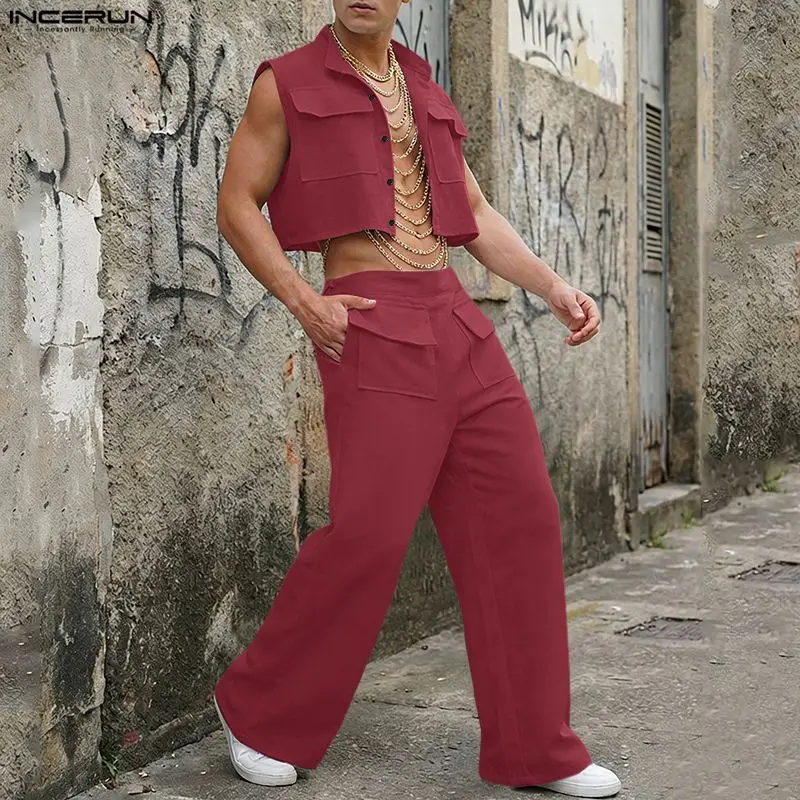 Summer Clothing Types - INCERUN Ensembles Homme – Haut Court