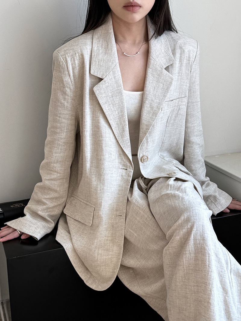Summer Clothing Material - Automne haut de gamme lin matériel