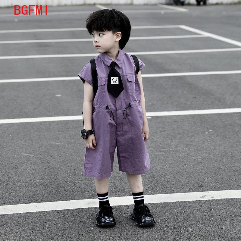 Summer Clothing For Baby Boy - Salopette d'été pour enfants, pantalon Capri