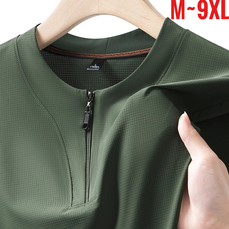 Summer Clothing Types - T-shirt Henley Homme Grande Taille 9XL