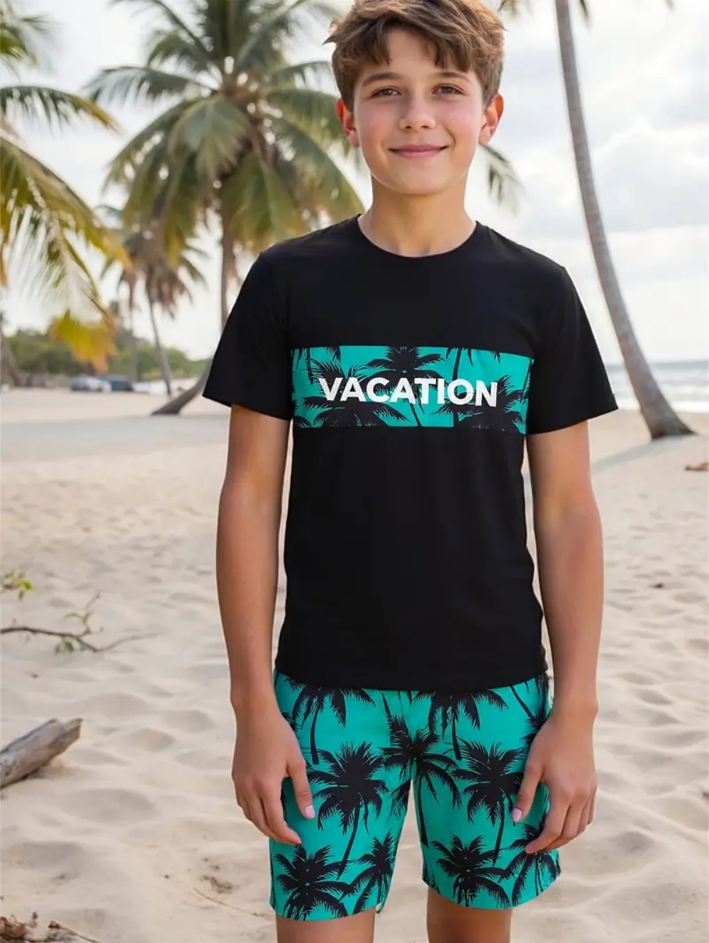 Summer Clothing List - Ensembles pour enfants hawaïens cocotier impression