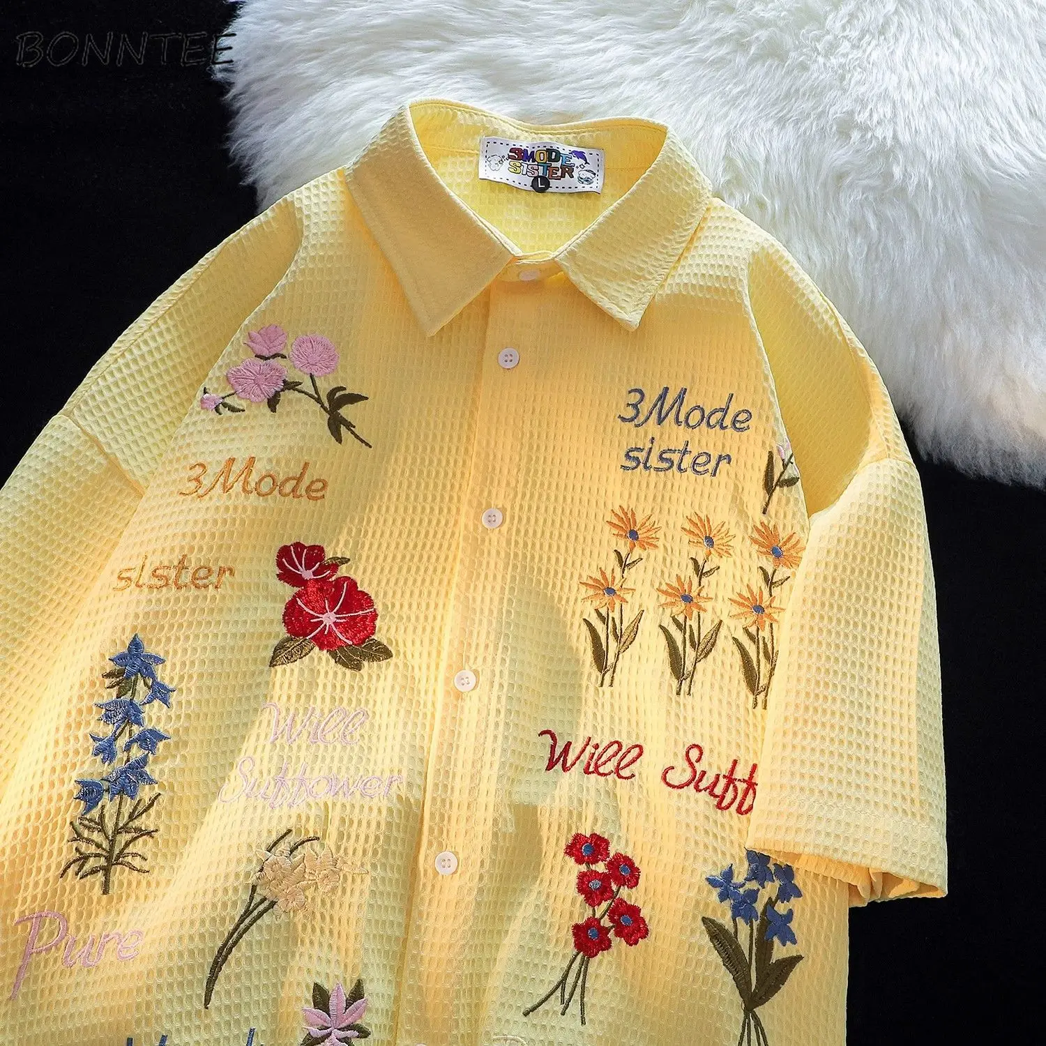 Chemises brodées de fleurs gau - Summer Clothing Holiday avis et prix