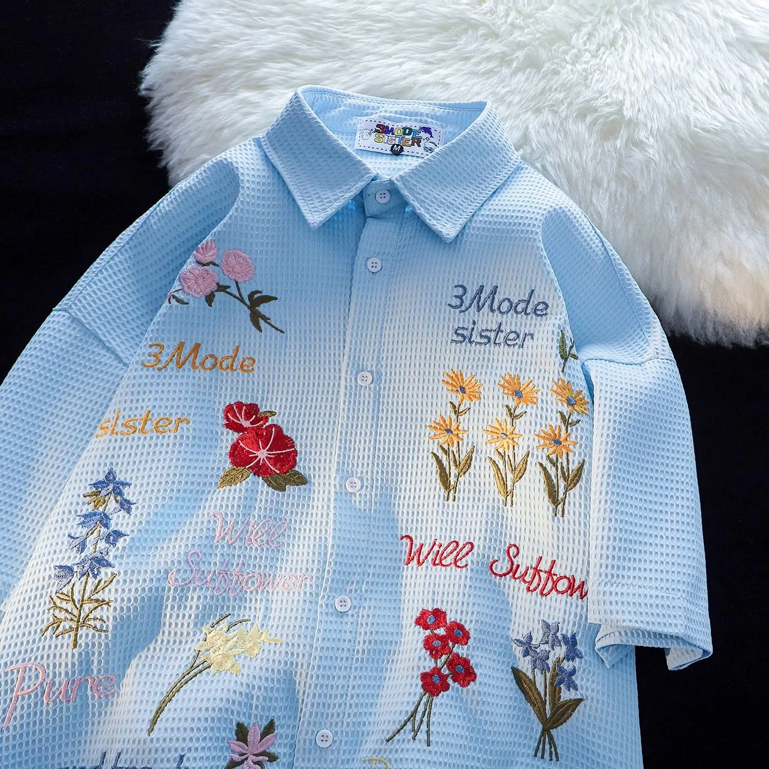 Chemises brodées de fleurs gau - Summer Clothing Holiday avis et prix