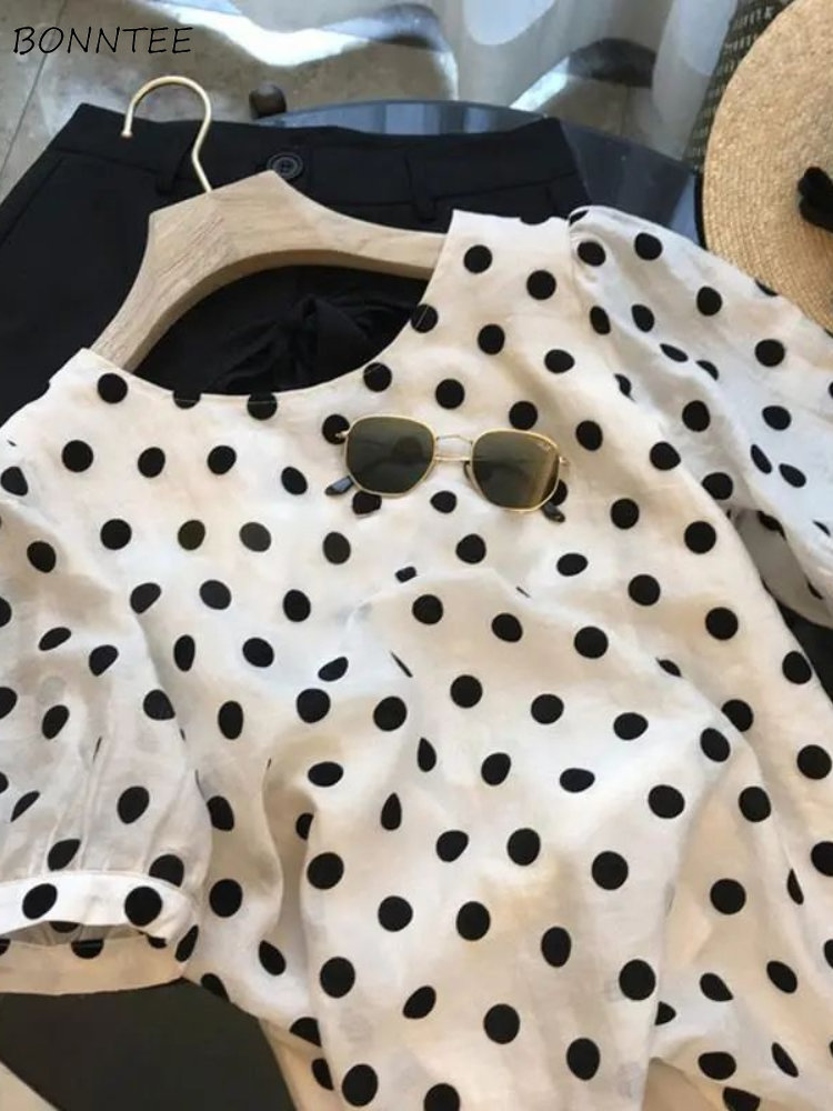 Chemisiers à pois femmes éléga - Summer Clothing Aesthetic avis et prix