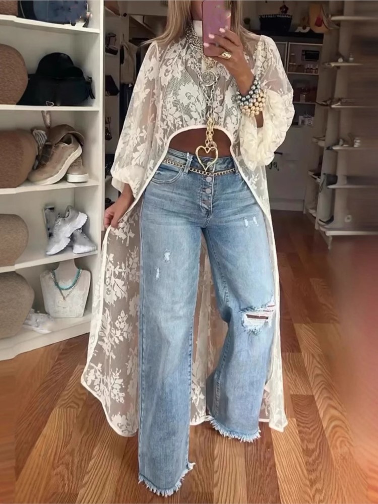 Dame mode dentelle petit haut  - Summer Clothing Holiday avis et prix