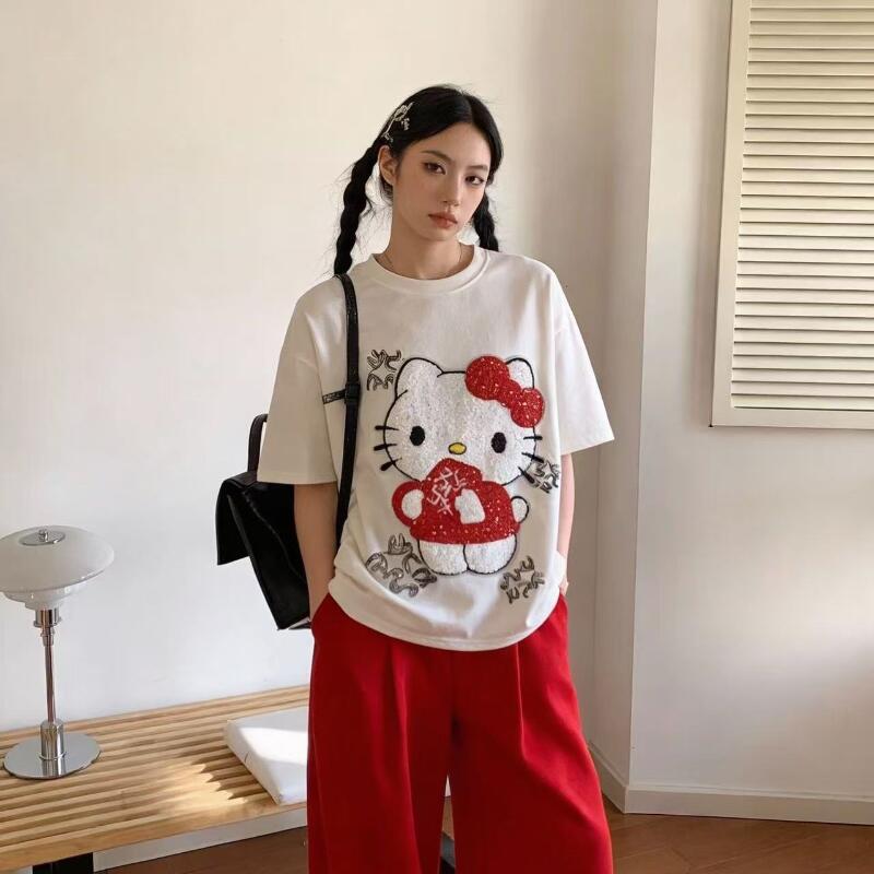 T-shirt brodé à sequins Hello  - Summer Cloth avis et prix