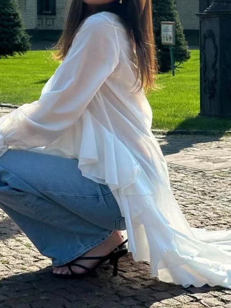 Mode volants chemise longue ha - Summer Clothing Holiday avis et prix