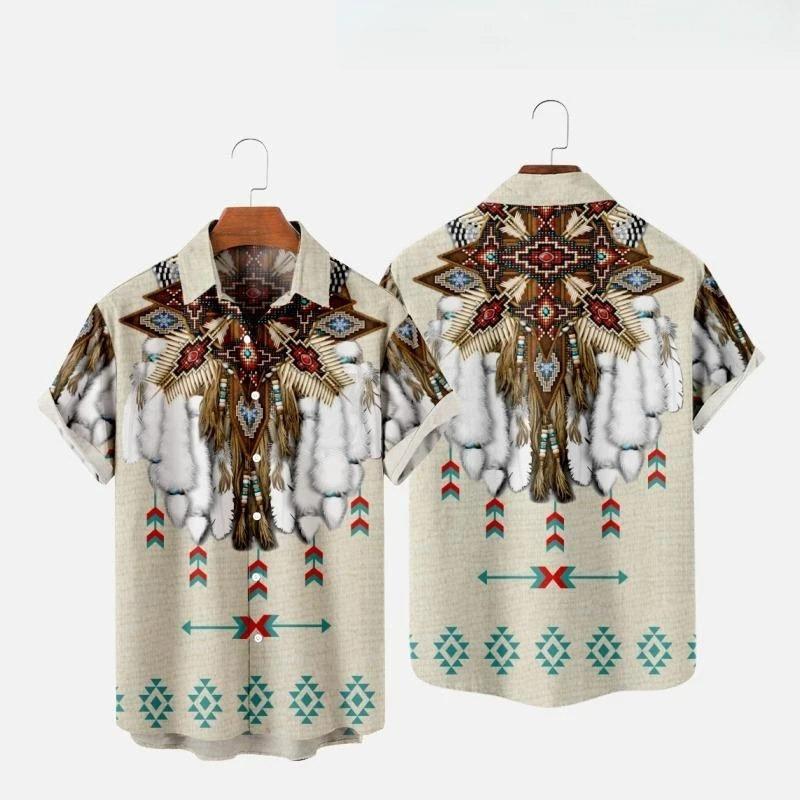 Chemises de plage imprimées en - Indian Summer Vintage Clothing avis et prix