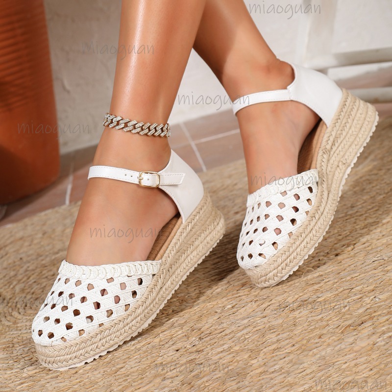 Sandales compensées bohèmes po - Espadrille Sandal Women avis et prix