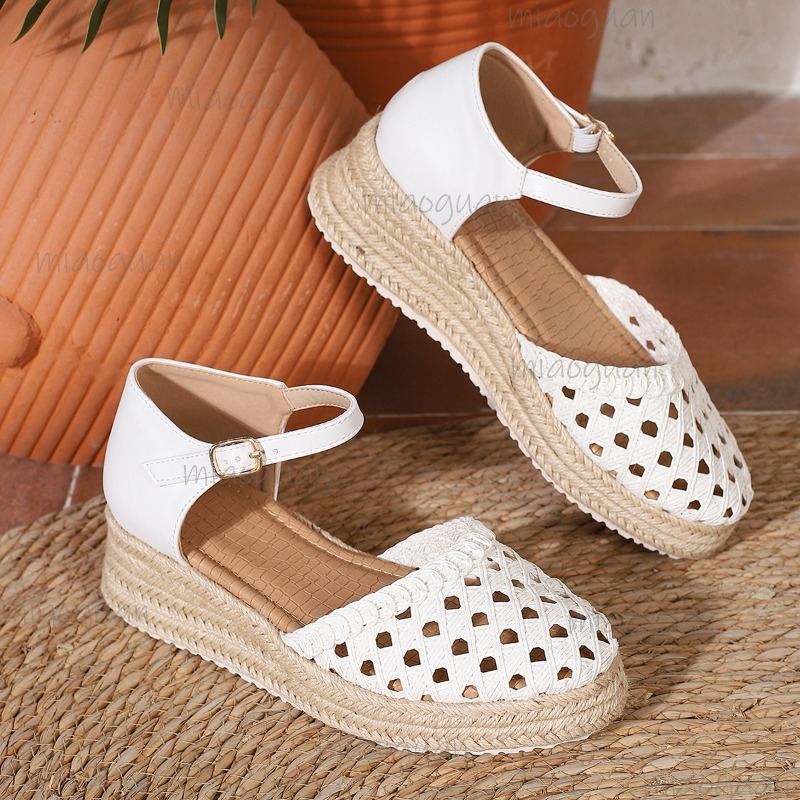 Sandales compensées bohèmes po - Espadrille Sandal Women avis et prix