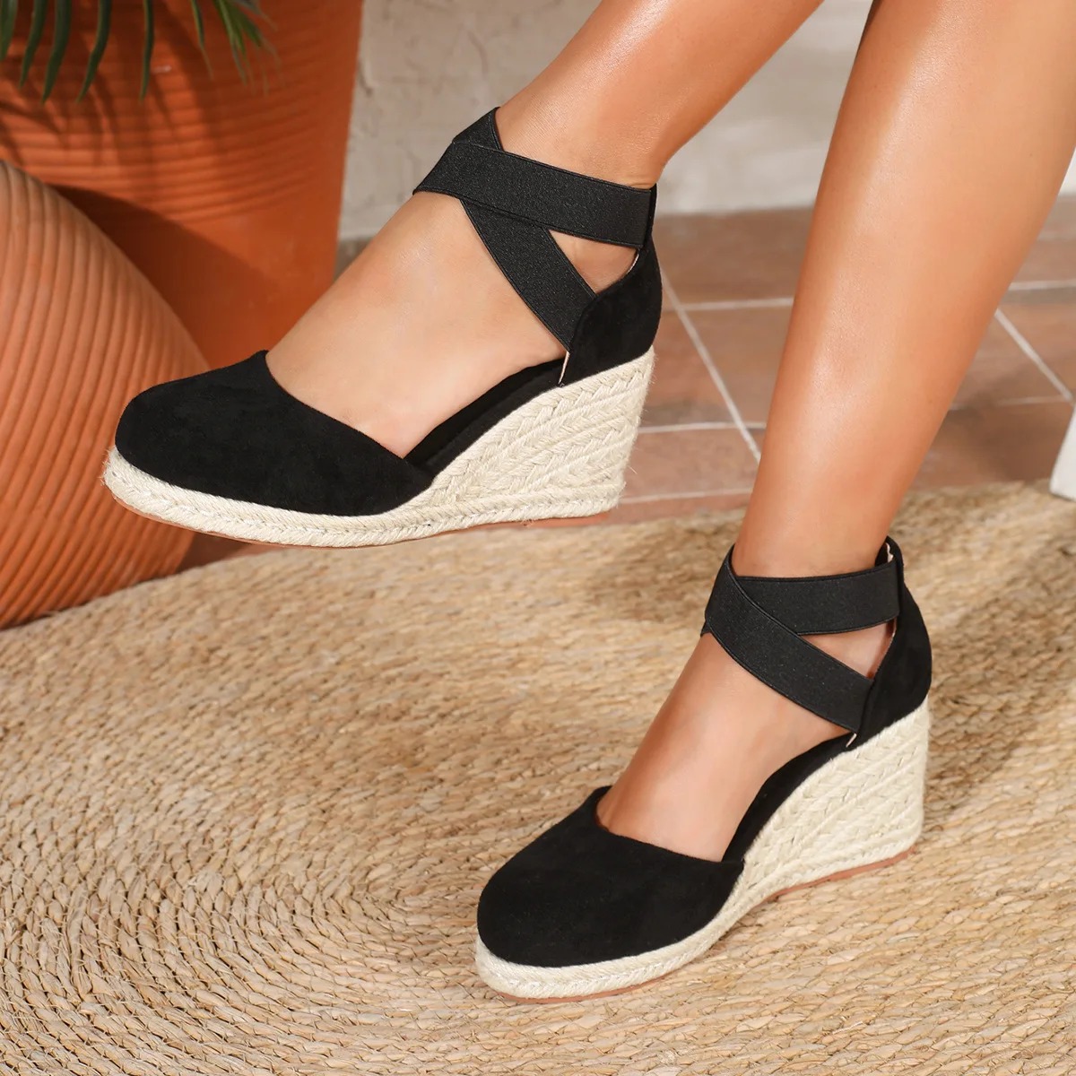 Sandales compensées espadrille - Espadrille Sandal Women avis et prix
