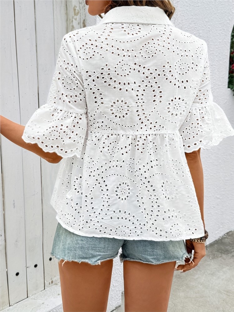 Blanc dentelle crochet fleur c - Summer Clothing Holiday avis et prix