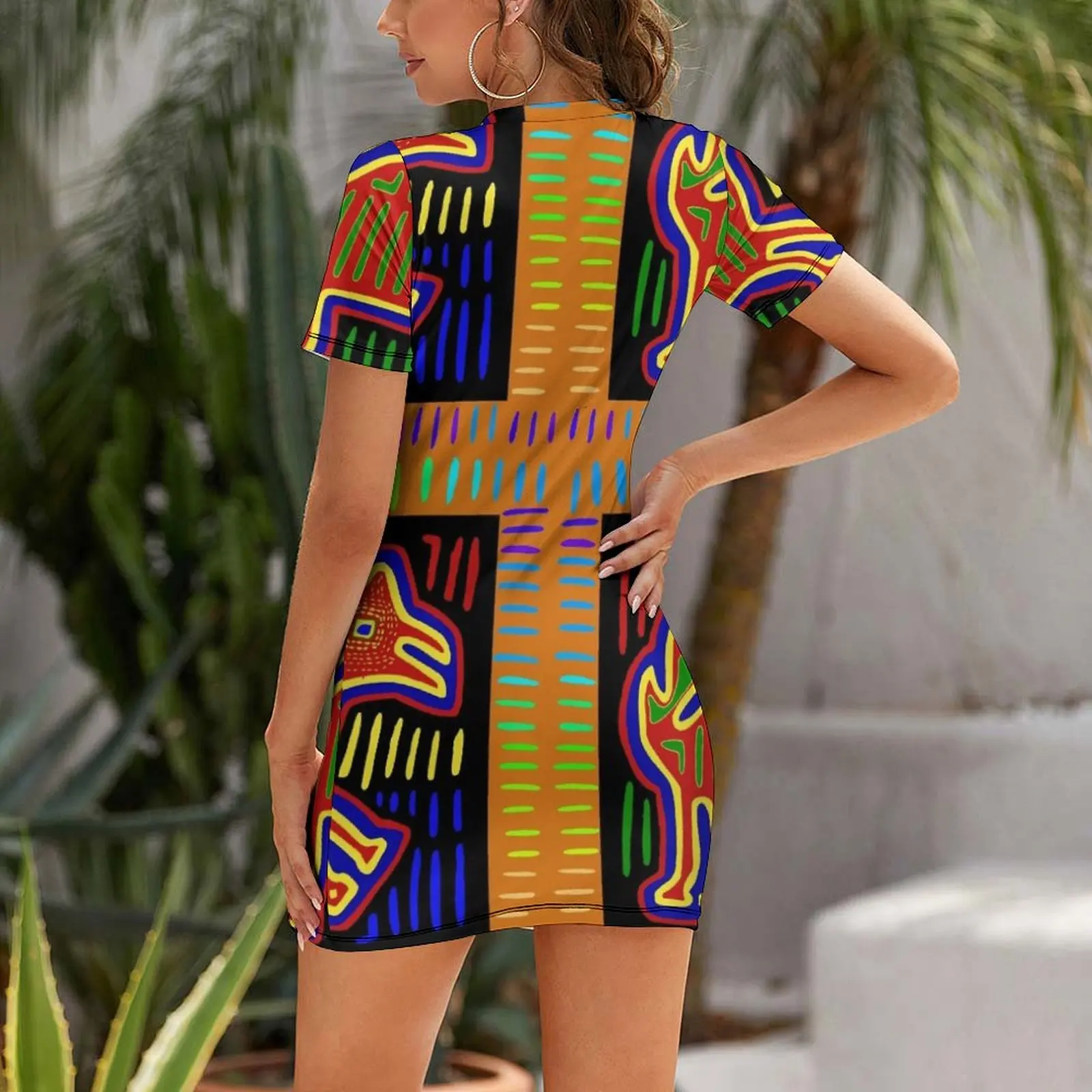 Robe à manches courtes Kuna In - Indian Summer Vintage Clothing avis et prix