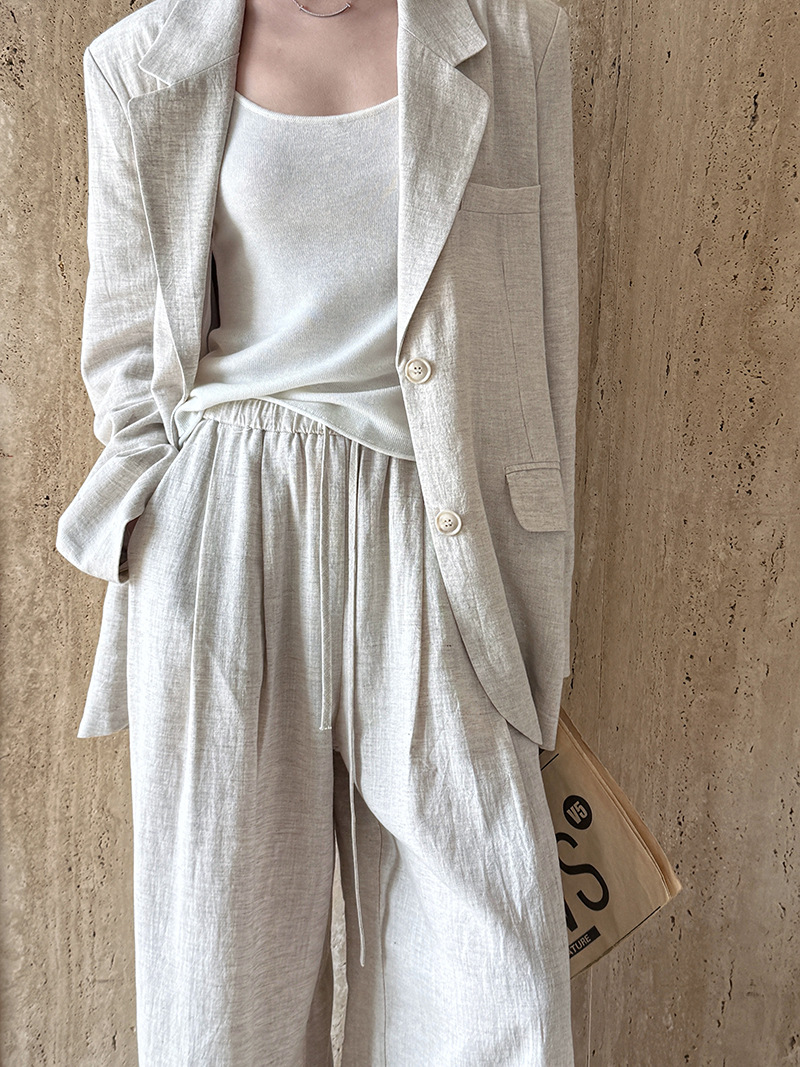 Automne haut de gamme lin maté - Summer Clothing Material avis et prix