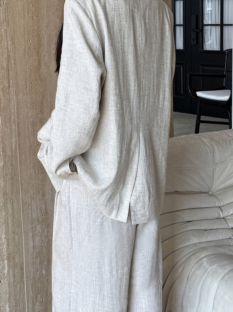 Automne haut de gamme lin maté - Summer Clothing Material avis et prix