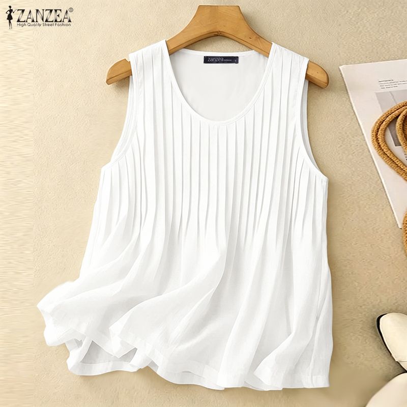 ZANZEA Débardeur d'été plissé  - Summer Clothing Holiday avis et prix