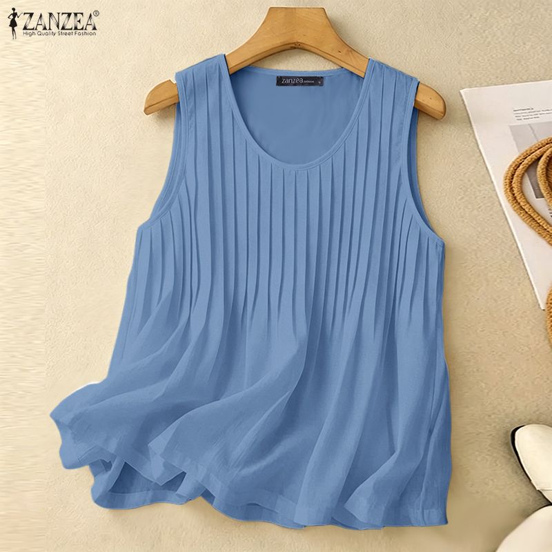 ZANZEA Débardeur d'été plissé  - Summer Clothing Holiday avis et prix