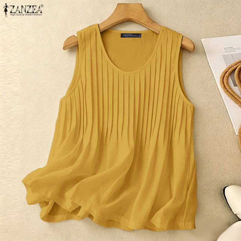 ZANZEA Débardeur d'été plissé  - Summer Clothing Holiday avis et prix