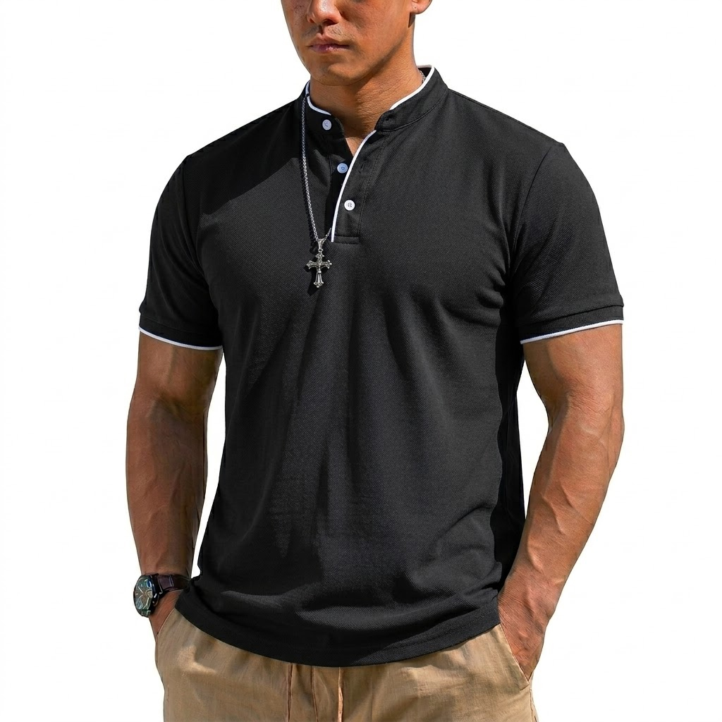 Chemise Henley à manches court - Summer Clothing Types avis et prix