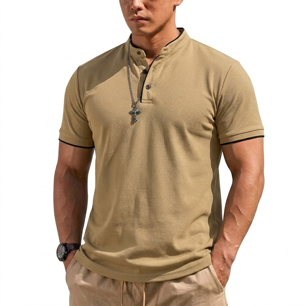 Chemise Henley à manches court - Summer Clothing Types avis et prix