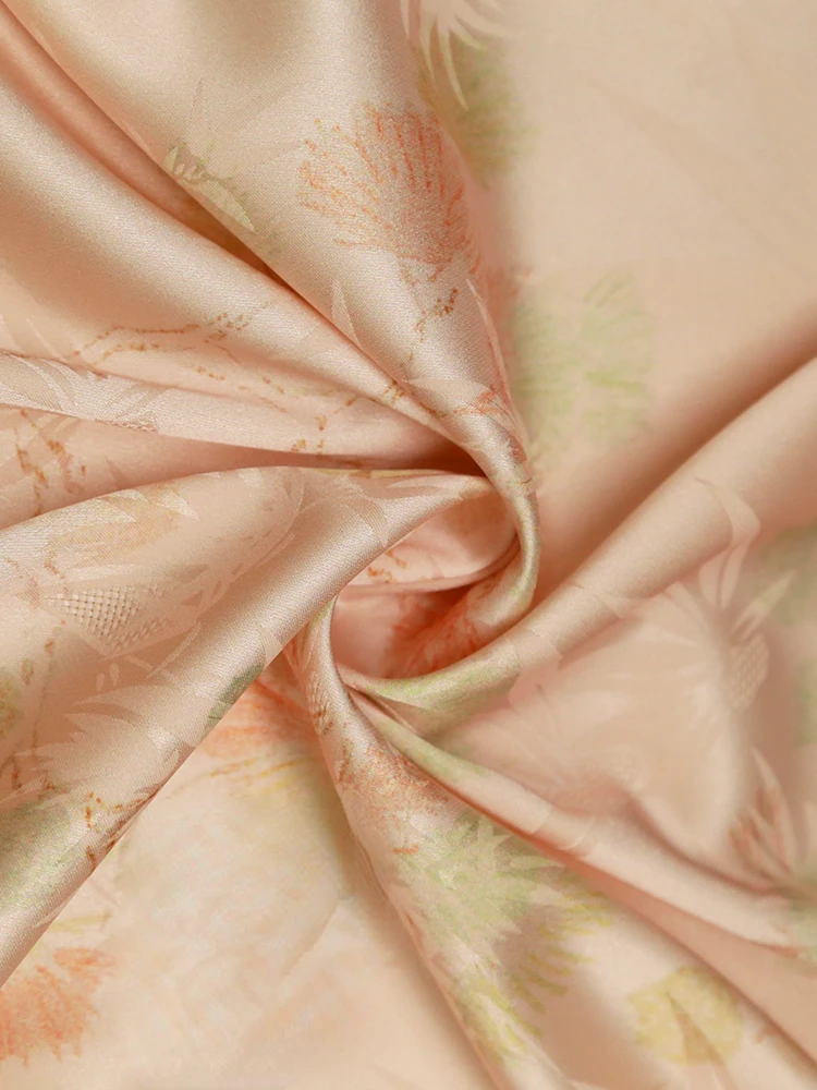Tissu Jacquard en Satin Imprim - Summer Clothing Material avis et prix