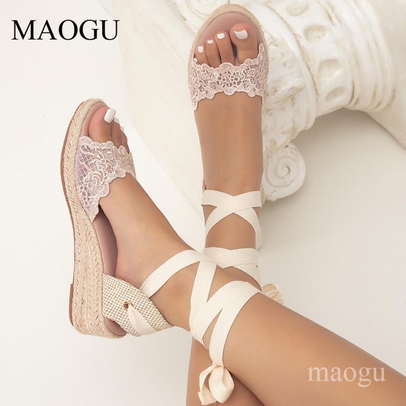 Sandales à plateforme compensé - Espadrille Sandal Women avis et prix